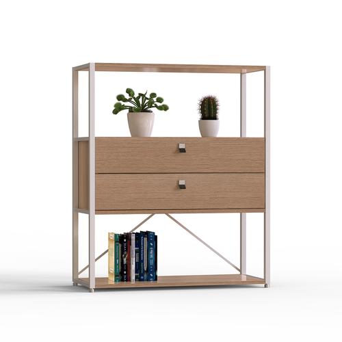 (暫停發貨2月8號恢復發貨)鋼木家具組合書柜自由組合書架抽屜柜